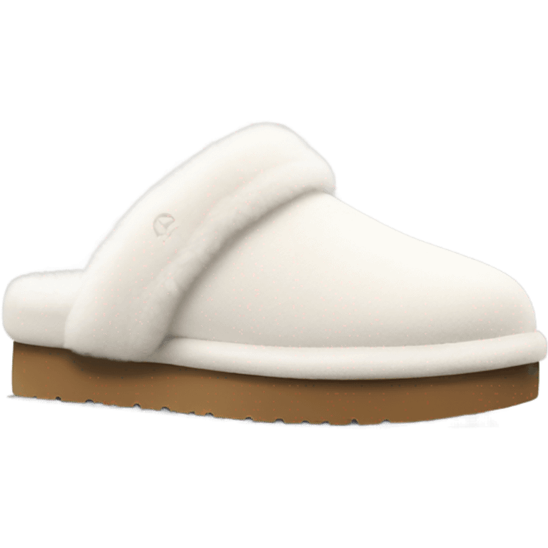 White platform UGG slippers emoji