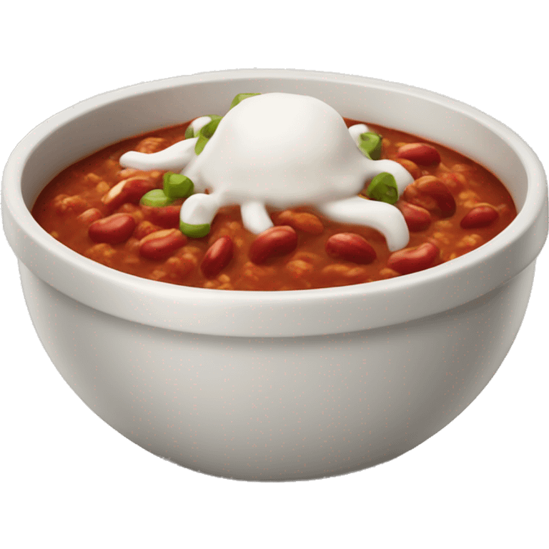 A yummy bowl of chili  emoji