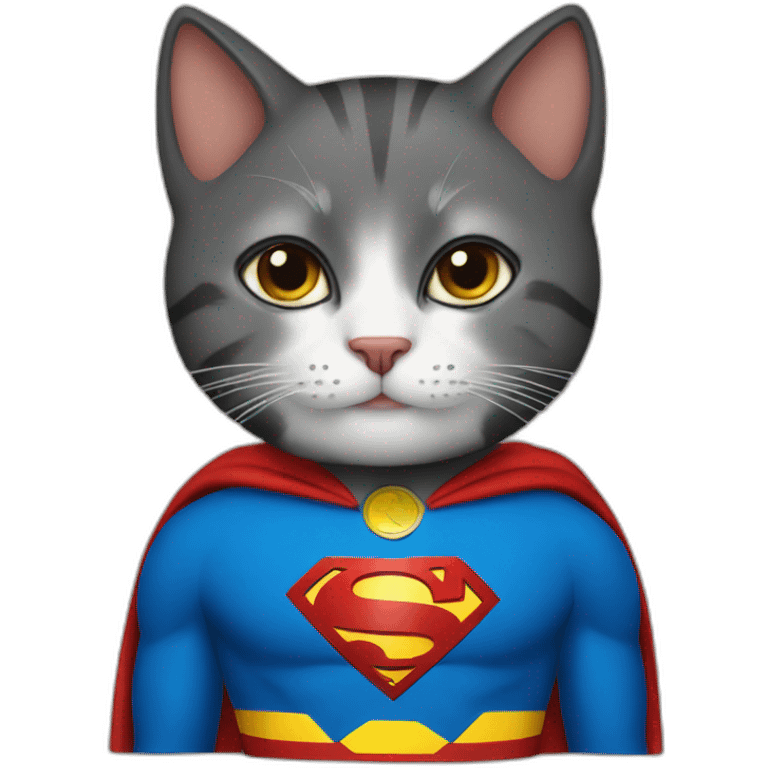 cat superman emoji