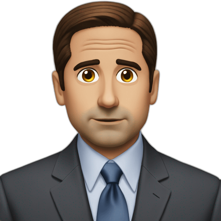 michael scott the office funny only head emoji