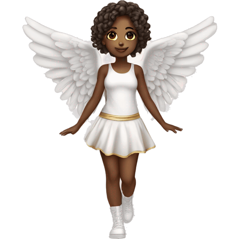 cute girl angel com fashion gold na mão  emoji