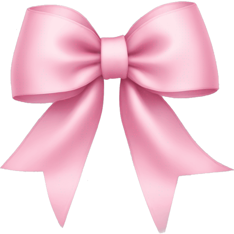 light pink ribbon bow emoji