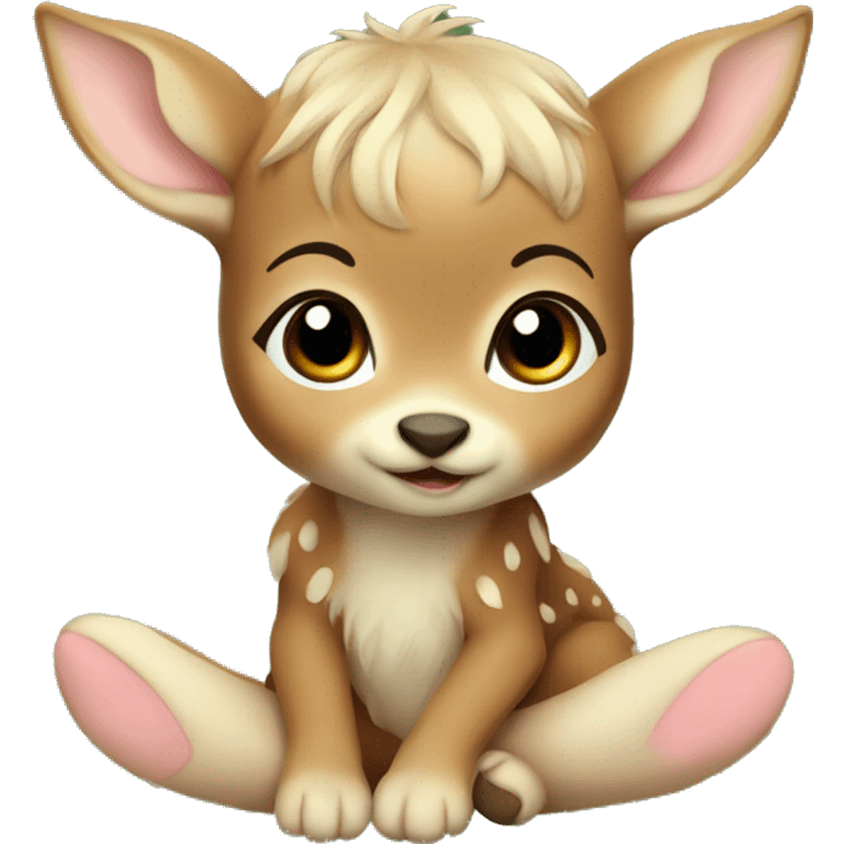 Fairy baby fawn emoji