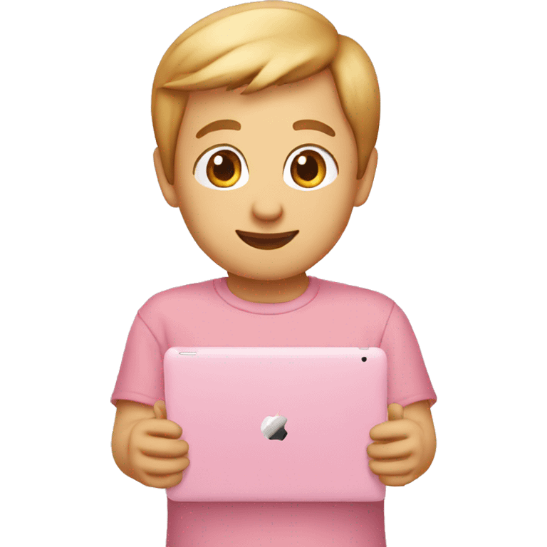 Light pink Apple iPad emoji