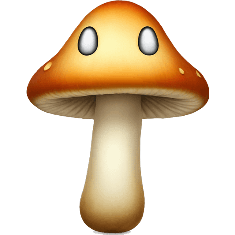 Mushroom with a smiley face  emoji