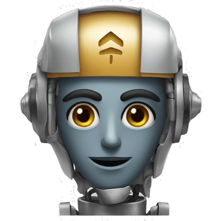 robot with dastar arab emoji