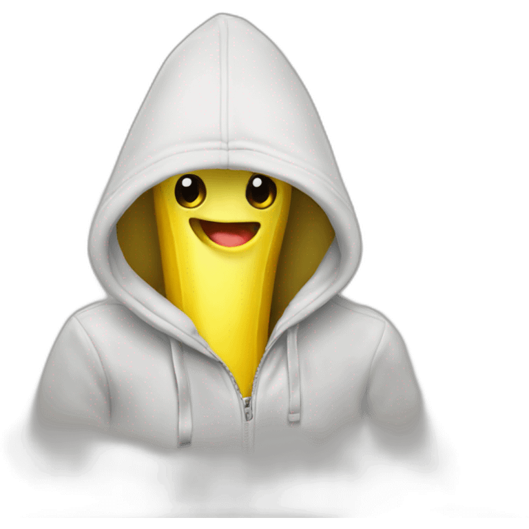 banana with a hoodie emoji