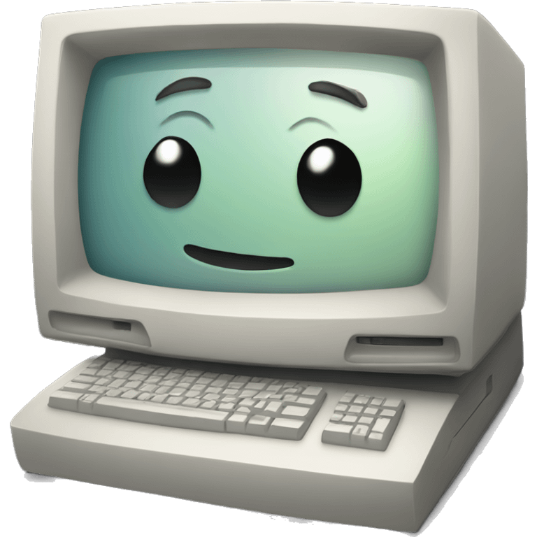 a old broken computer emoji