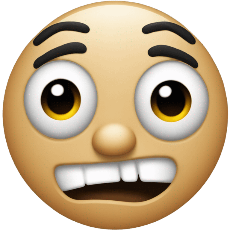 creat a mad but goofy looking emoji emoji