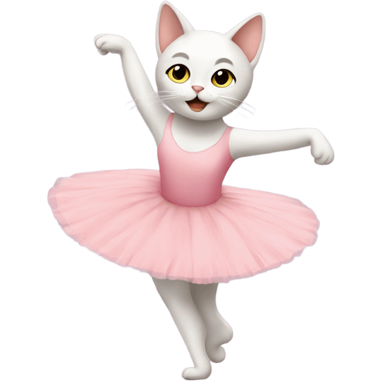 cat doing ballet  emoji