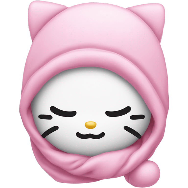 Sleepy hello kitty  emoji