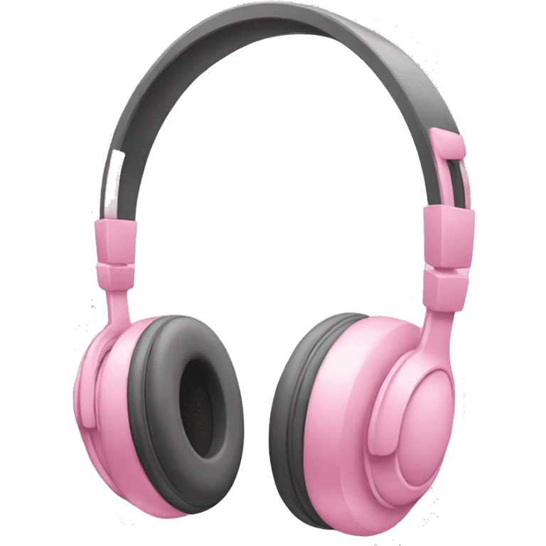 Headphones with light pink  bow  emoji