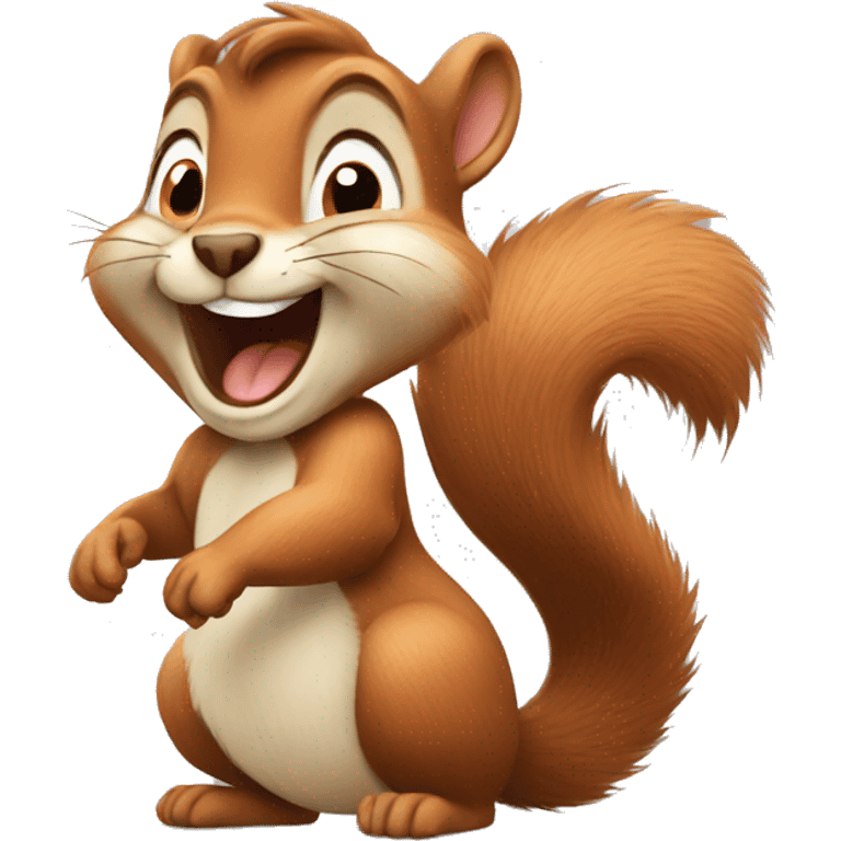 Squirrel cartoon  laughter emoji