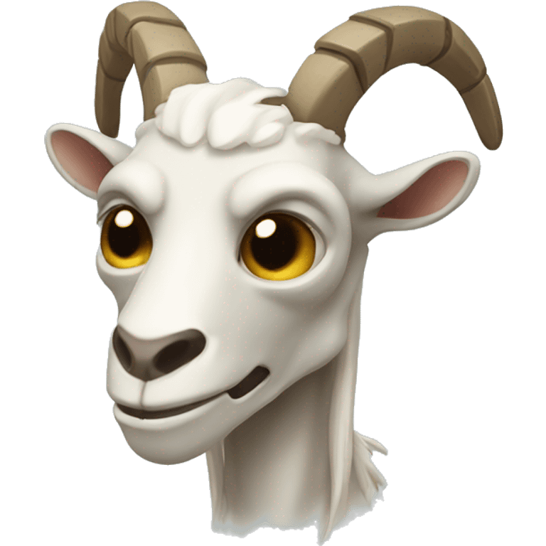 skeleton goat emoji