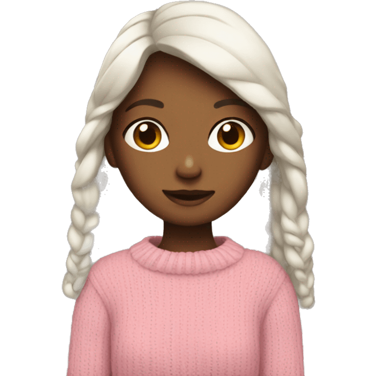 Girl wearing sweater emoji