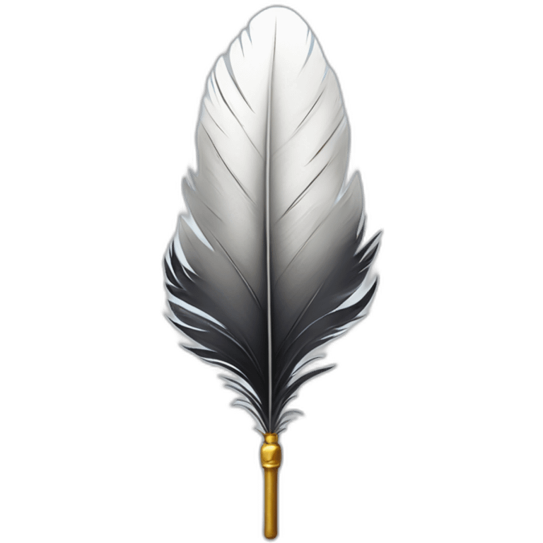 white feather inkpot emoji