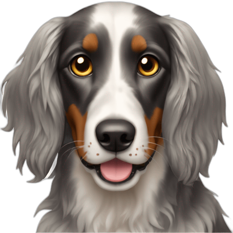 Race de chien setter gordon emoji