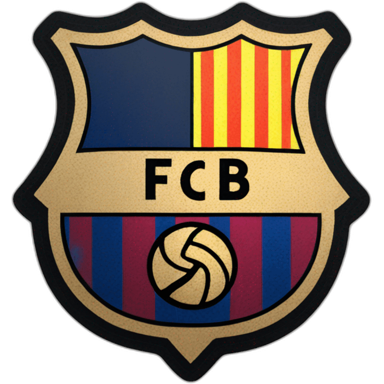 Fc Barcelone logo emoji