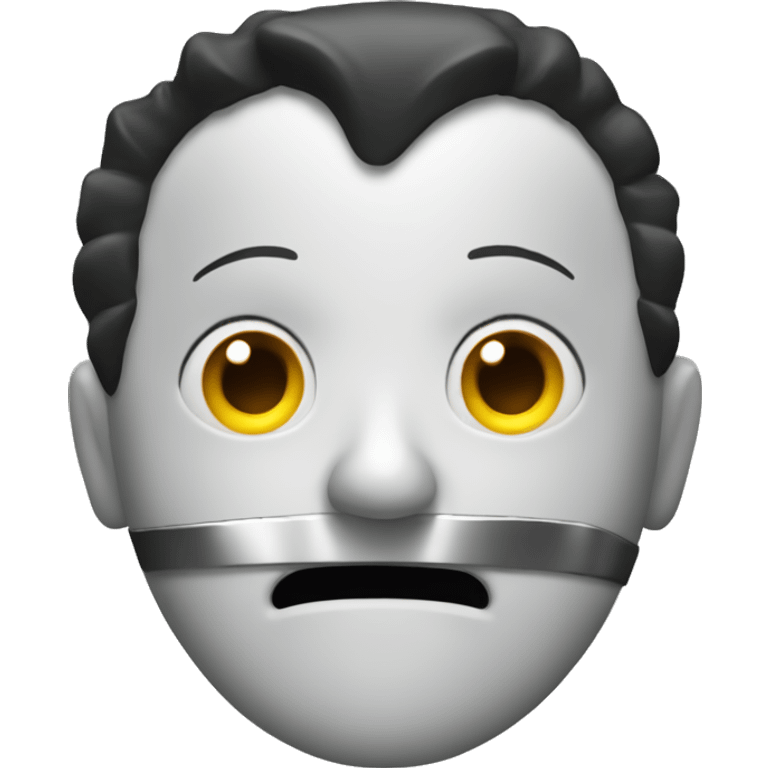 Jigsaw from Saw franchise as a cute emoji emoji