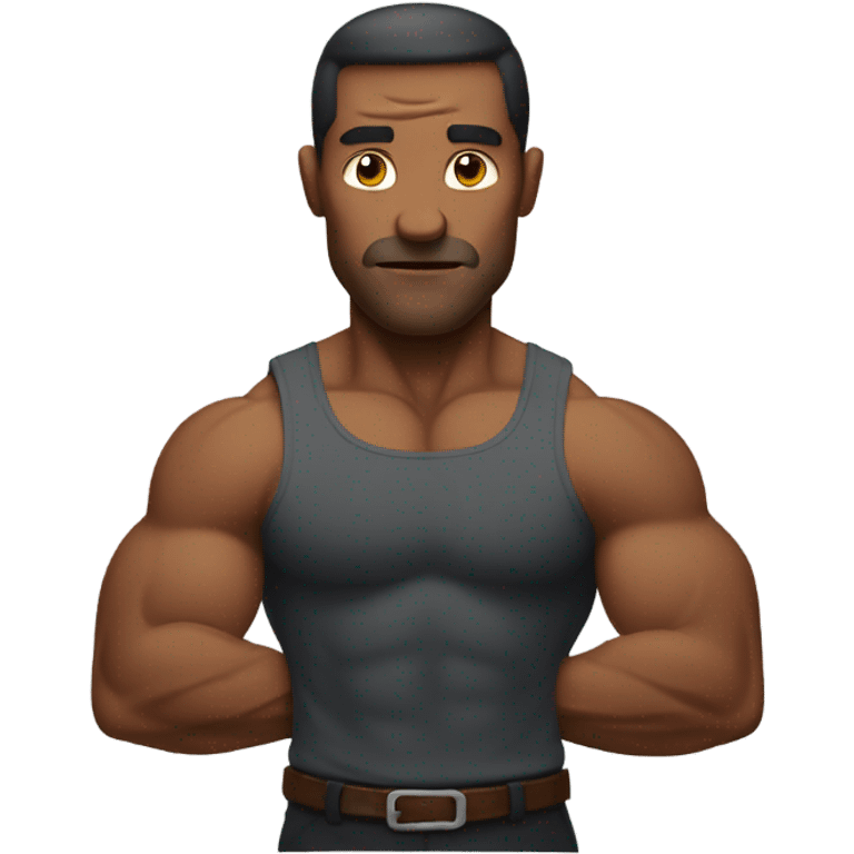 man with very big biceps emoji