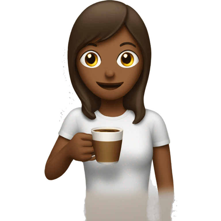 Coffee with person drinking it  emoji