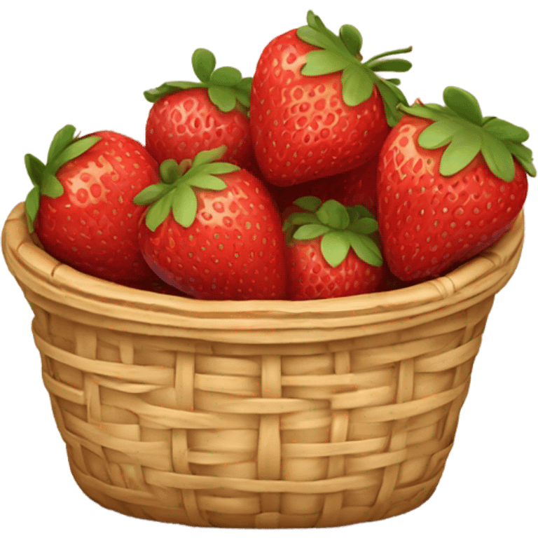 Strawberry basket emoji