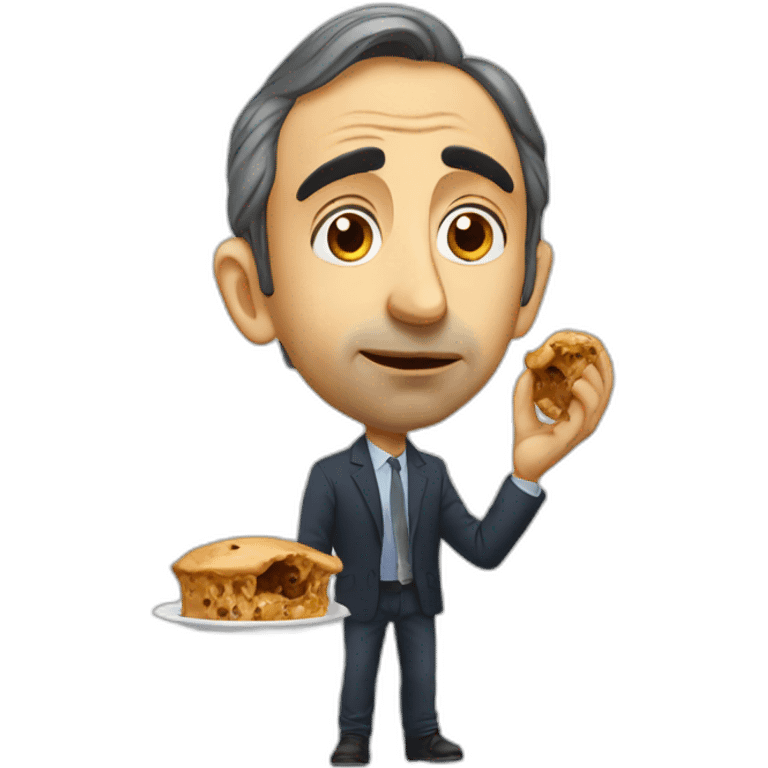 Éric Zemmour eating poop emoji