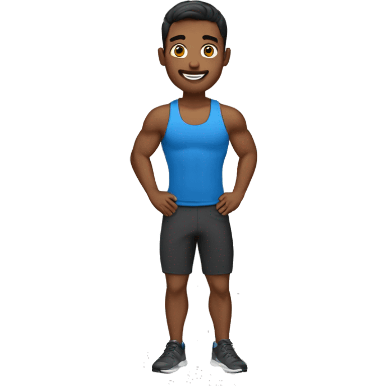 fitness trainer male emoji