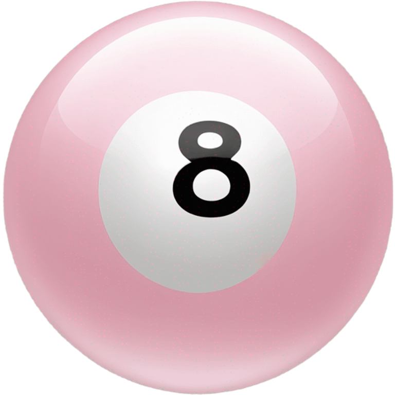 light pink eight ball emoji