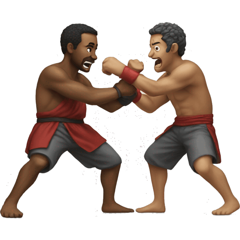 Two men fighting emoji