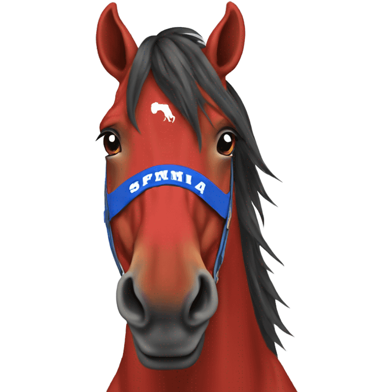 smu mustang red emoji