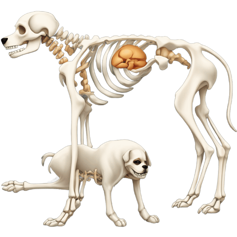 dog skeleton  emoji