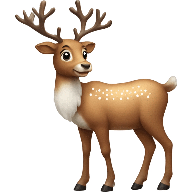 christmas reindeer emoji