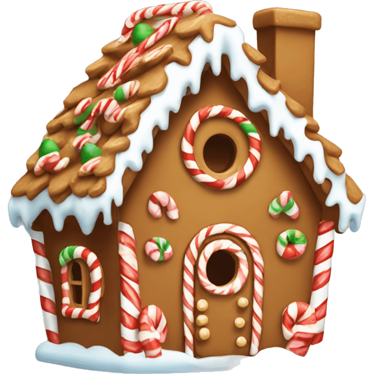 cute Christmas gingerbread house  emoji