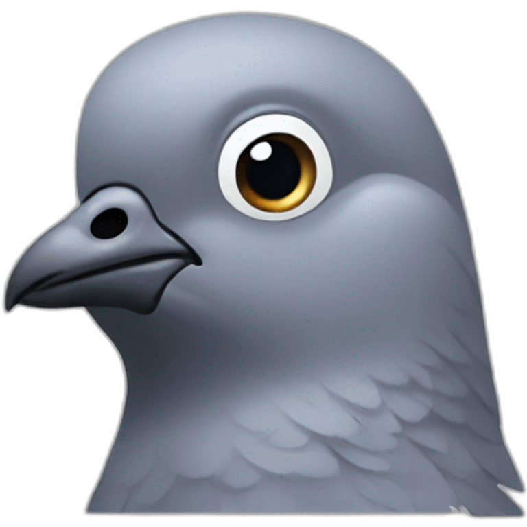 Pigeon face emoji