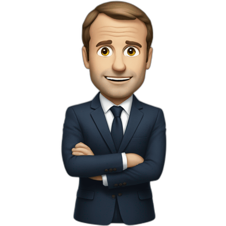 Macron dort emoji