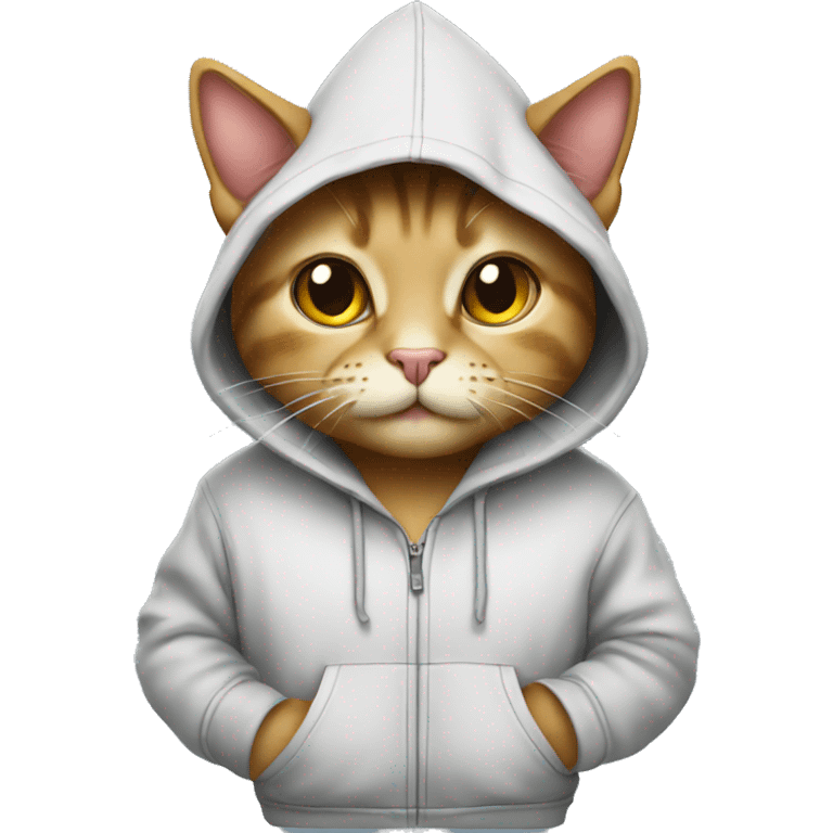 Cat wit hoodie emoji