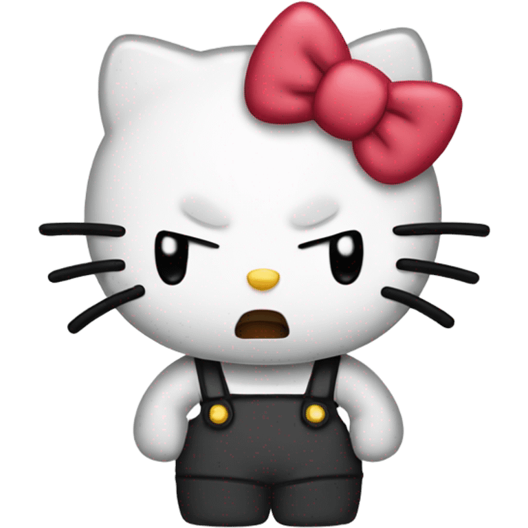 Angry hello kitty emoji