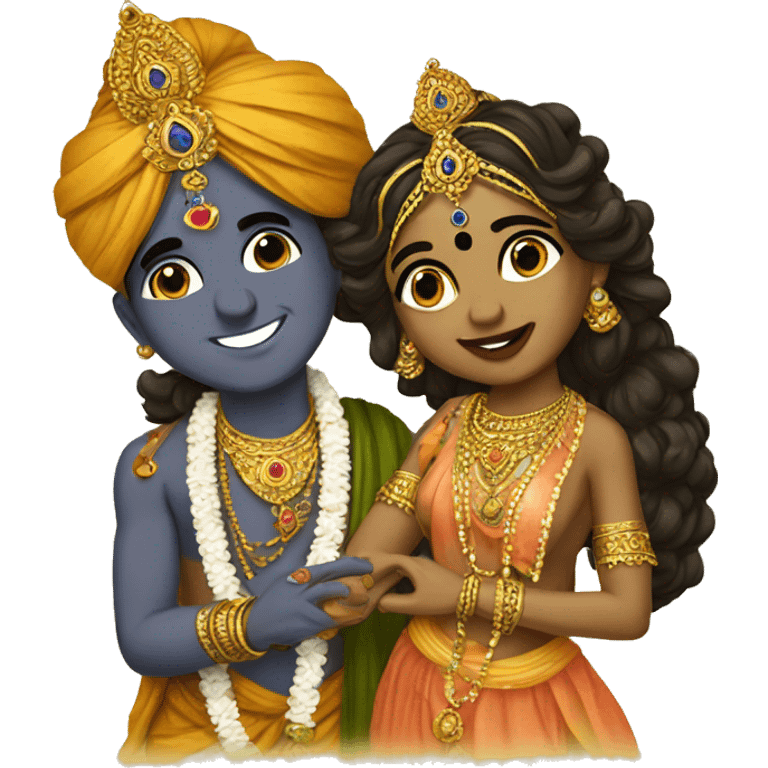 Krishna radha emoji