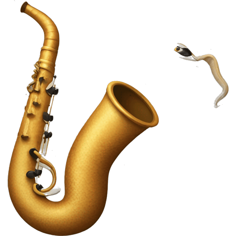 Shehnai and cobra emoji