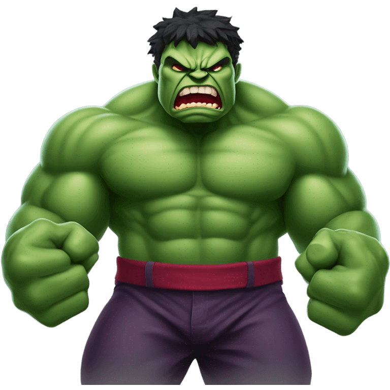 Hulk as vampire angry emoji