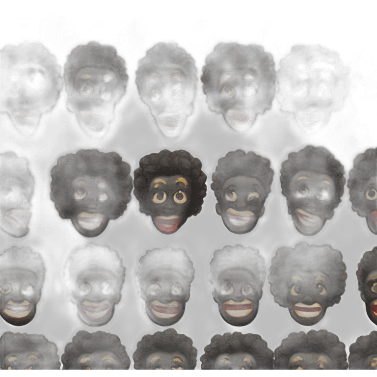 Golliwog woman in leotard emoji