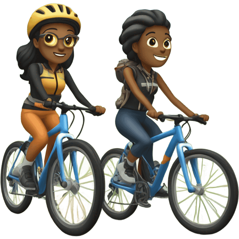 outdoor biking adventure with style emoji