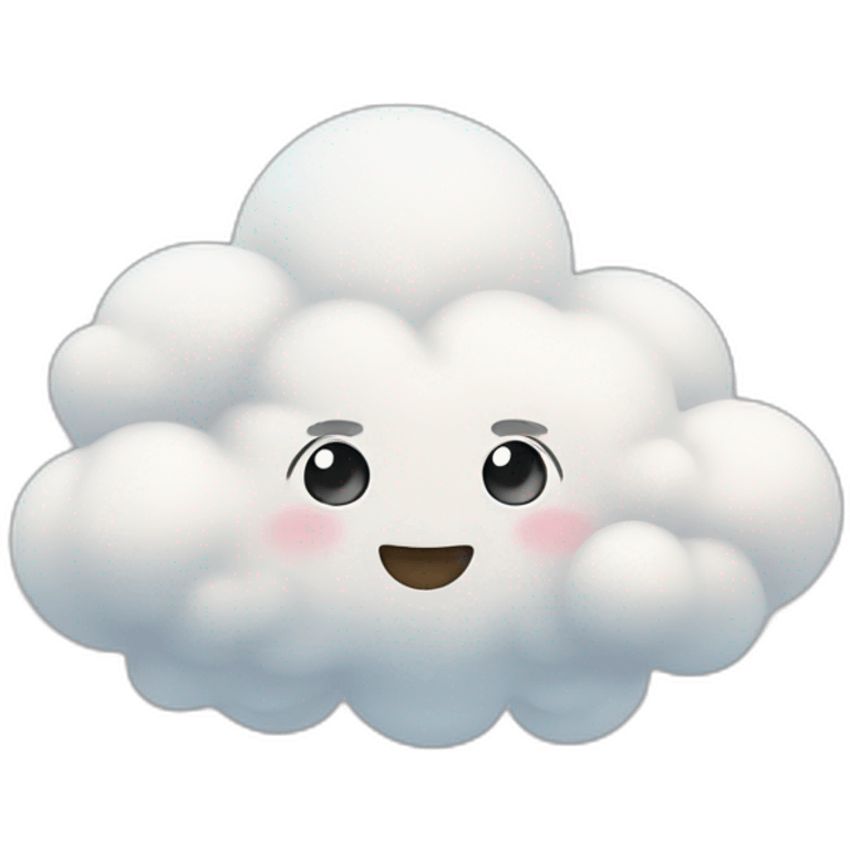 Cute clouds emoji