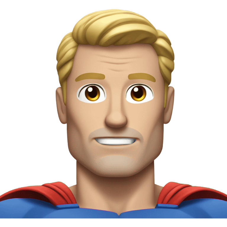 realistic superman with abs white man emoji