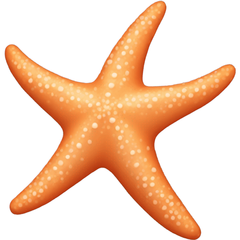 Pastel orange starfish emoji