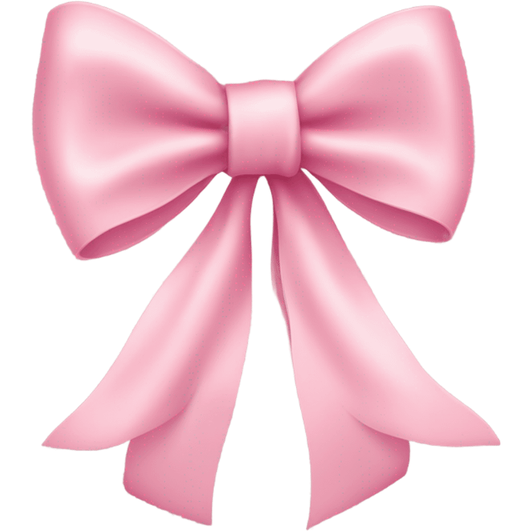 light pink ribbon bow emoji