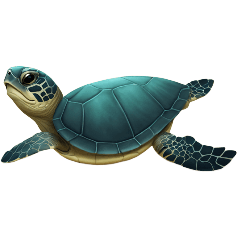 black sea turtle emoji