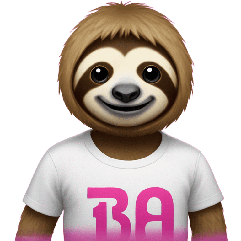 Sloth in T-mobile shirt emoji