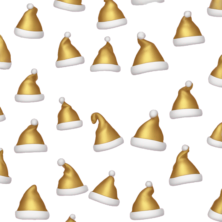 pink and gold santa hat emoji